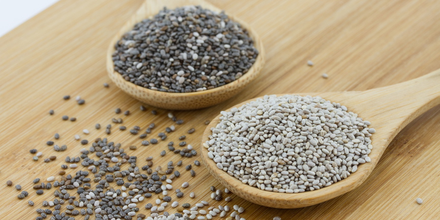 Sự khác nhau giữa hạt chia đen và hạt chia trắng 2 hạt chia