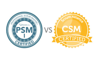 Sự khác biệt giữa chứng chỉ CSM và PSM 1 csm vs psm