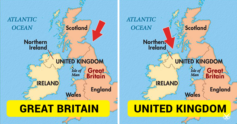 Sự khác nhau giữa UK, Britain, Great Britain (GB) và ...