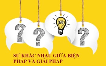 Sự khác nhau giữa biện pháp và giải pháp là gì? 1 biện pháp và giải pháp